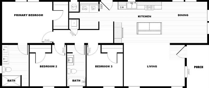 Oasis floor plan home features