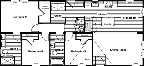 Three Little Birds Floor Plan