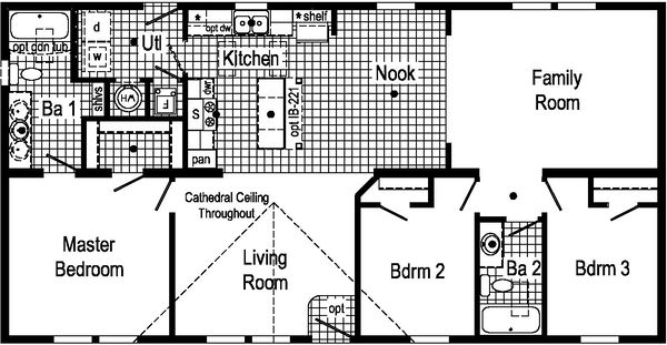 Blazer select modular tdm1007-p floor plan home features