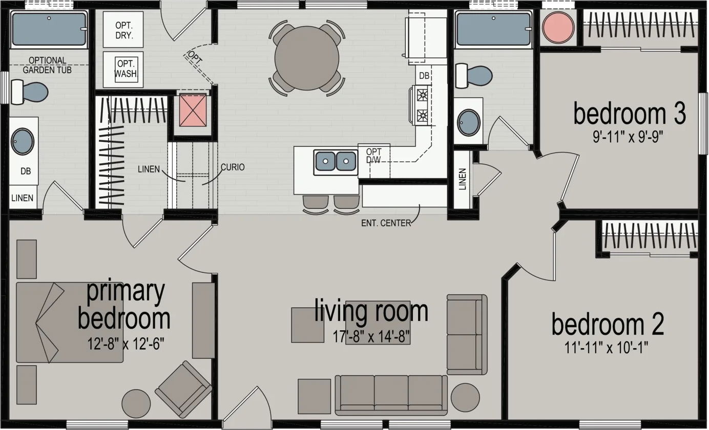 Crescent harbor floor plan home features