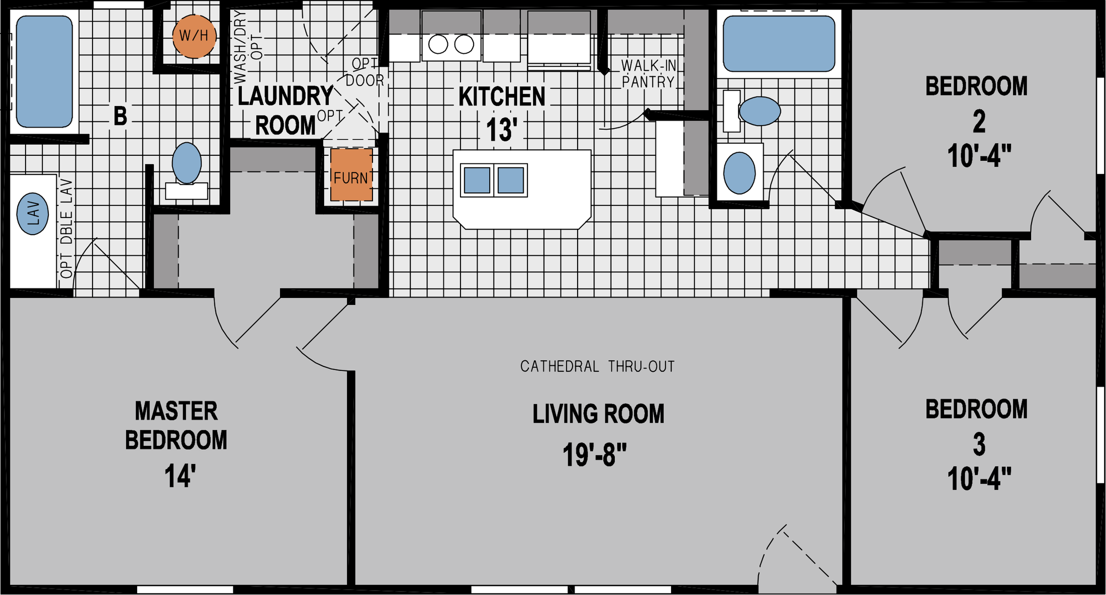 Amber Cove 2406CT Floor Plan