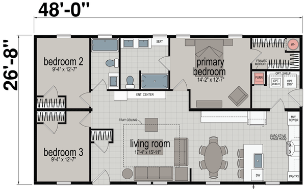 Intrigue floor plan home features
