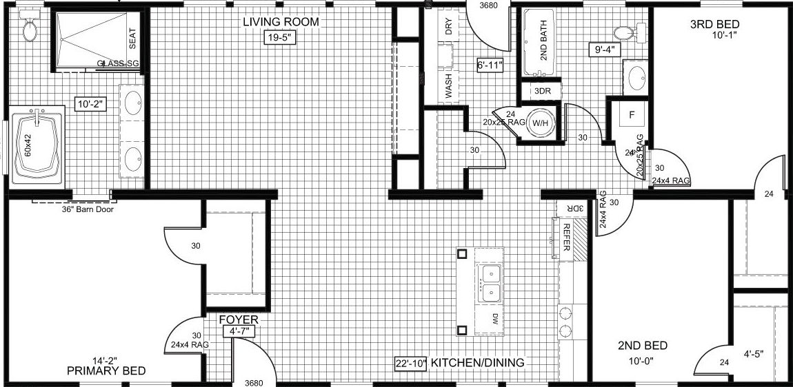 The franklin floor plan home features