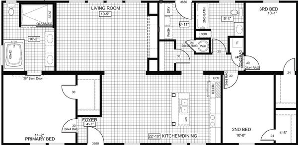 The franklin floor plan home features