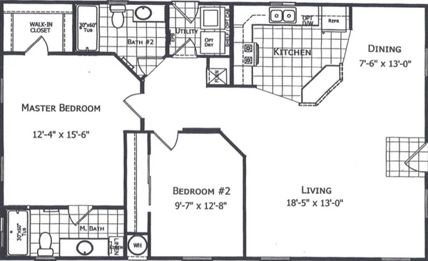 Evergreen floor plan home features