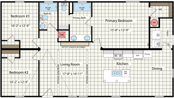 Rm2848h floor plan home features