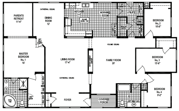 Custom villa-b361ct hero and floor plan home features