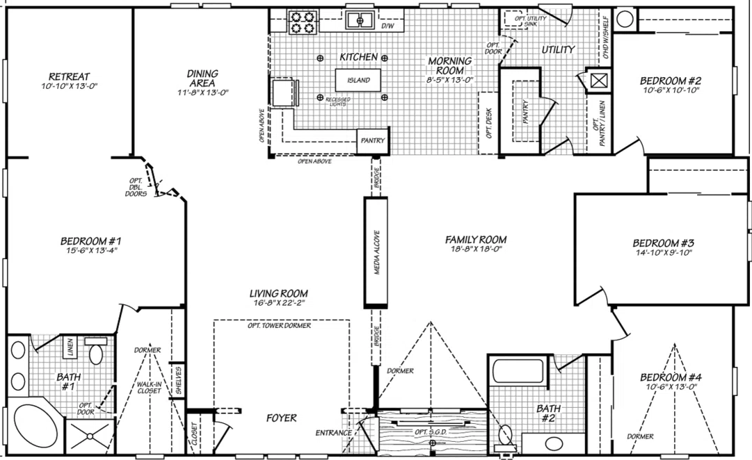 Vogue II 40664B Floor Plan