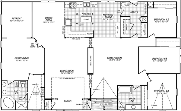 Vogue ii 40664b floor plan home features