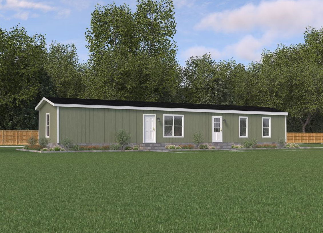 Landmark 16663d hero, elevation, and exterior home features