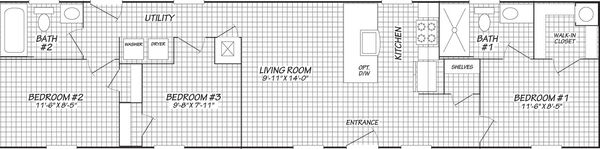 Cazador 15603a floor plan home features