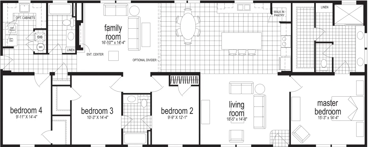 Skyliner 6380p floor plan home features