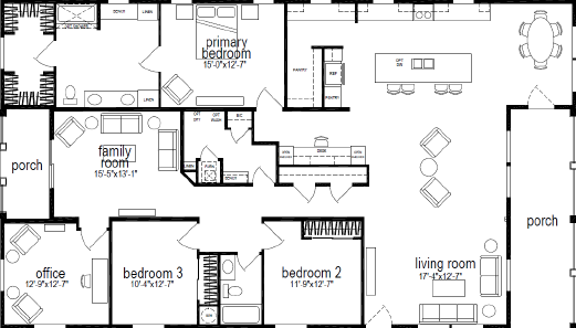 Hillcrest g970 floor plan home features