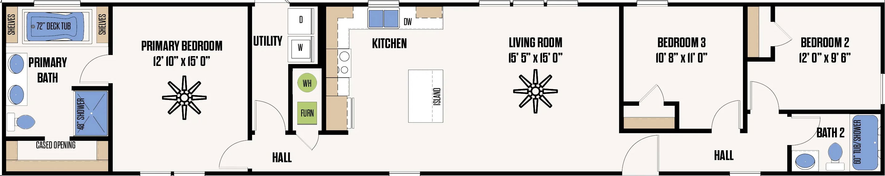 The mesquite floor plan home features