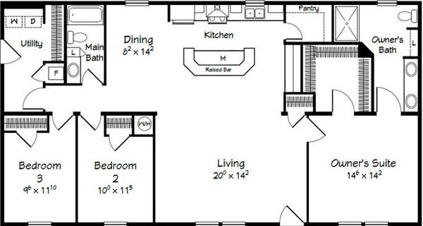 Evolution series mckinley model 3256 floor plan home features