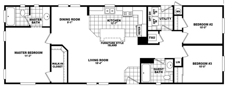 Wide homes 20563b floor plan home features