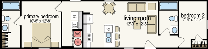 Peak floor plan home features