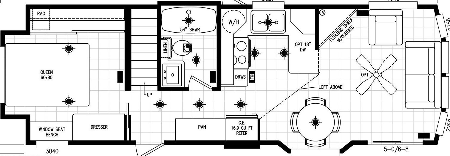 Alpine-120al11351m floor plan home features