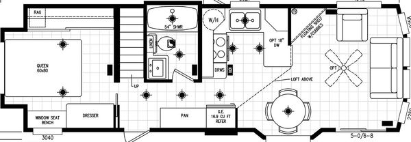 Alpine-120al11351m floor plan home features