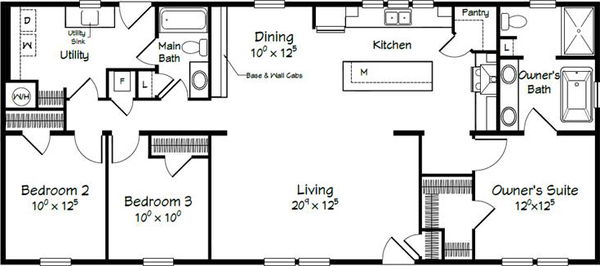 Evolution series taft model 2860 floor plan home features