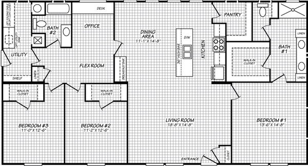 Landmark 32563l floor plan home features