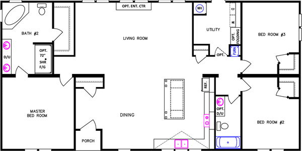 Md-40-32 floor plan home features