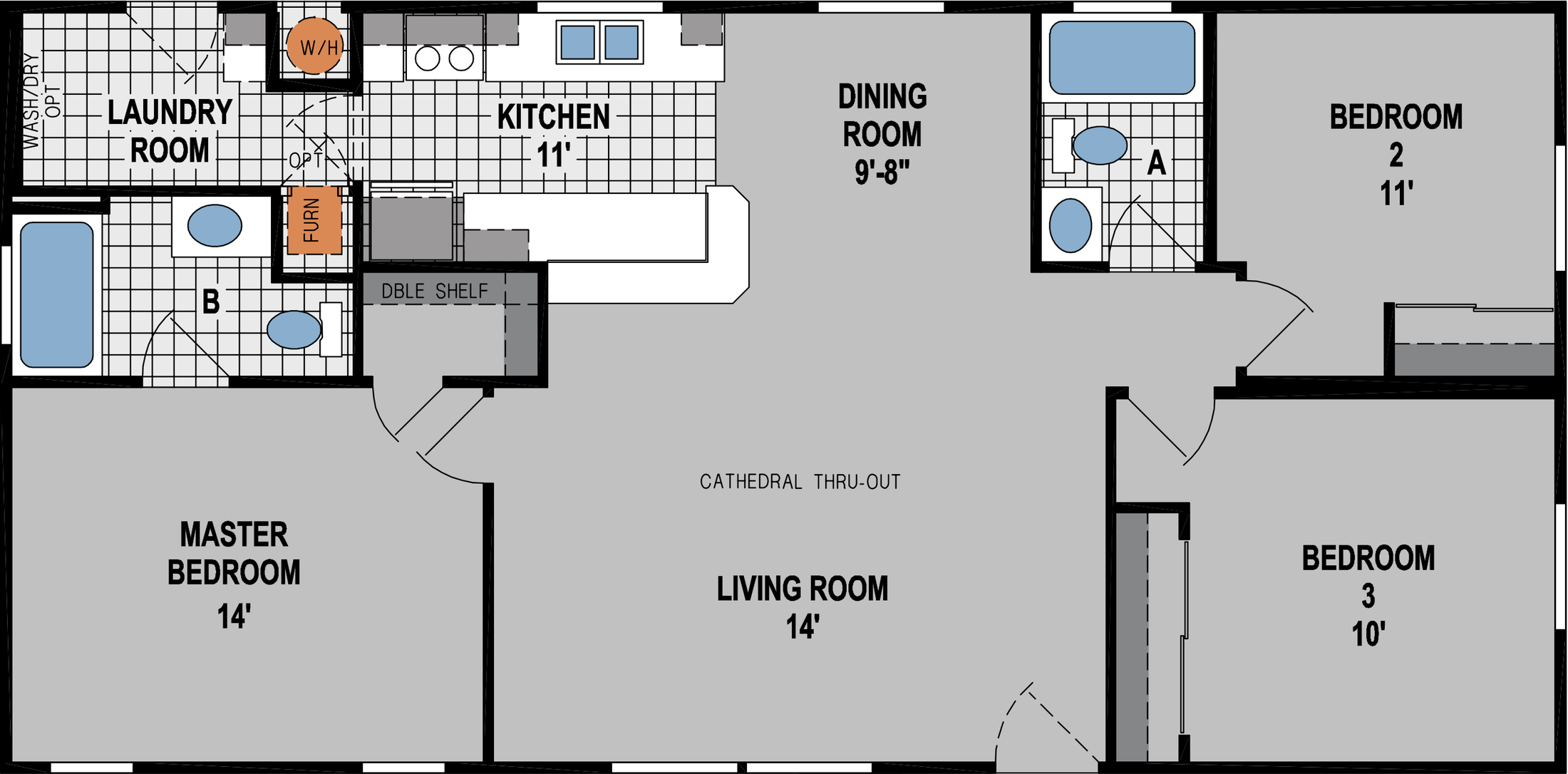 Amber Cove K600CTB Floor Plan