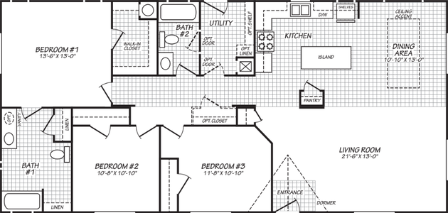 The clearwater (28563c) floor plan home features