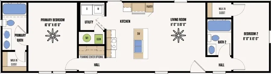 The cisco floor plan home features
