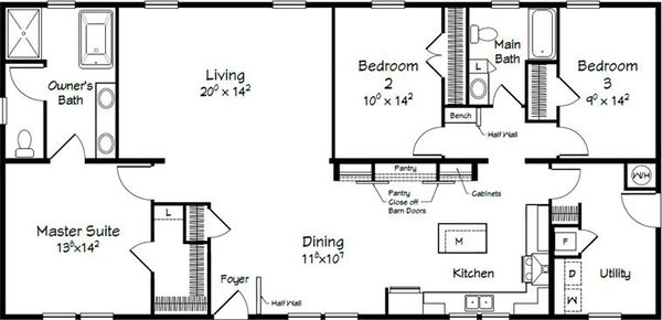 Evolution series arthur ii model model 3262 floor plan home features