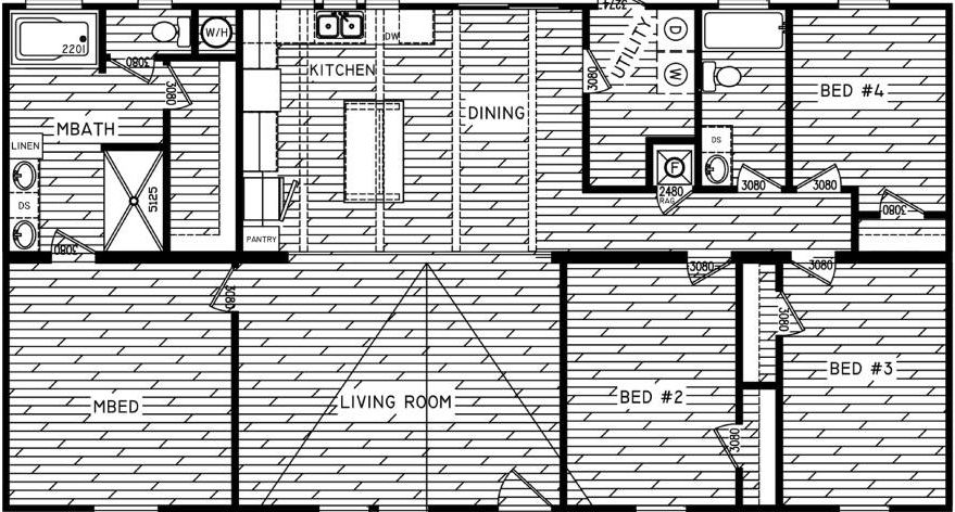The cottonwood 4 floor plan home features