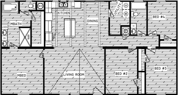 The cottonwood 4 floor plan home features