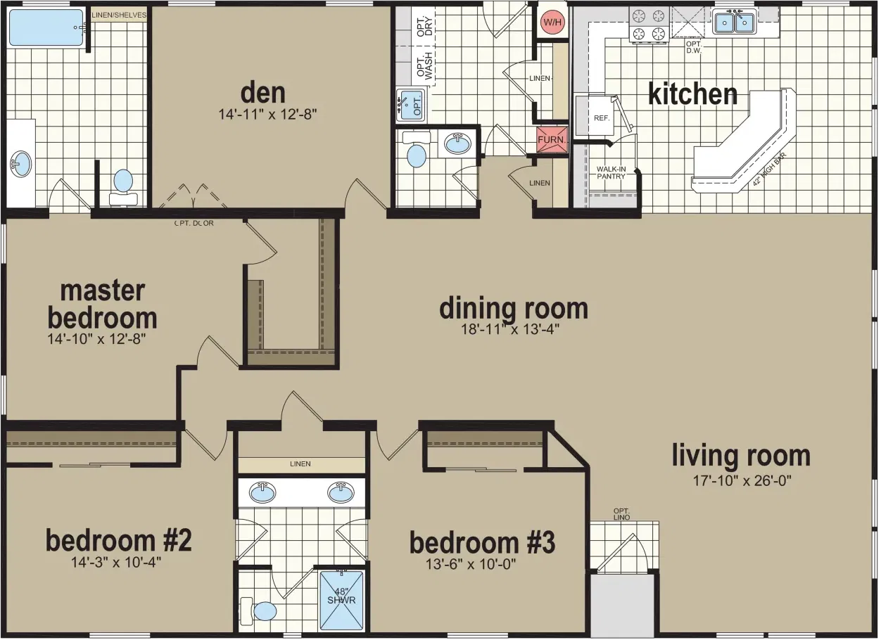 Cm-7553k floor plan home features