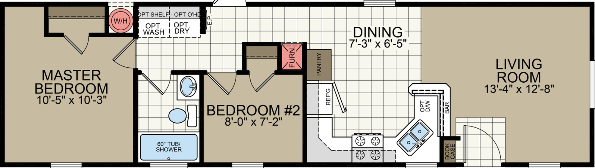 Sunrise 1448 Floor Plan