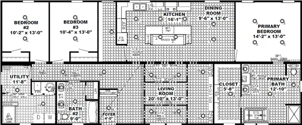 The shoreline floor plan home features