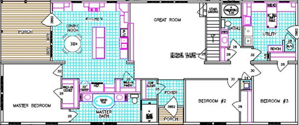 Alexander floor plan home features