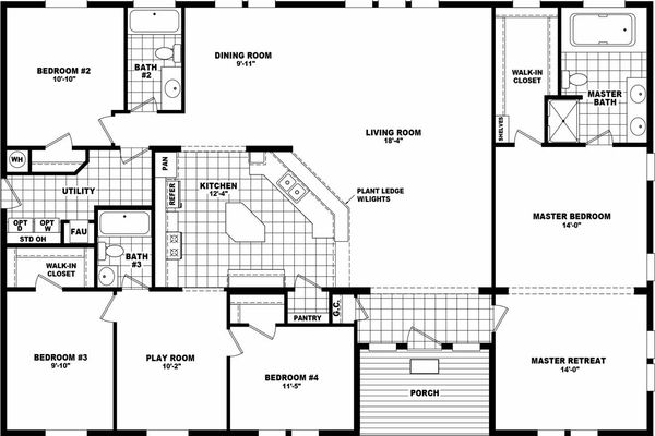 Hd4060a floor plan home features