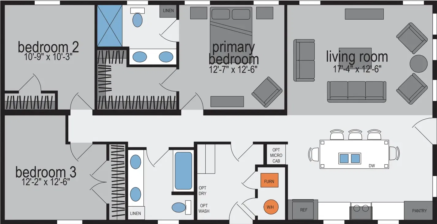 Orion floor plan home features