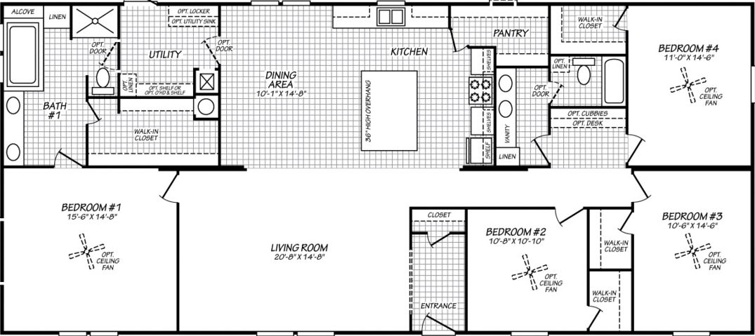 Landmark 32684l floor plan home features