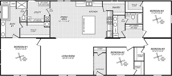 Landmark 32684l floor plan home features