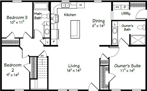 Evolution series fillmore model 3248b floor plan home features