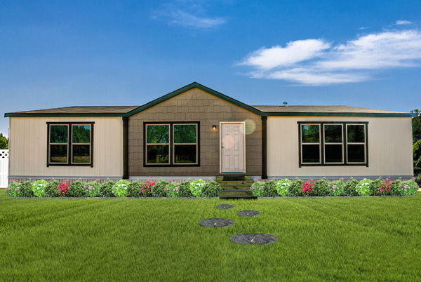 Doublewide h-32×56-32d hero, elevation, and exterior home features