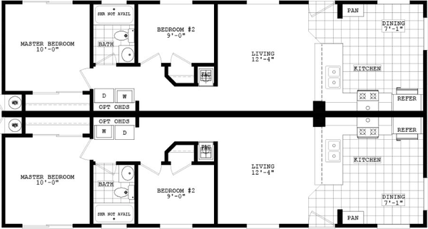 Duplex 28504a floor plan home features