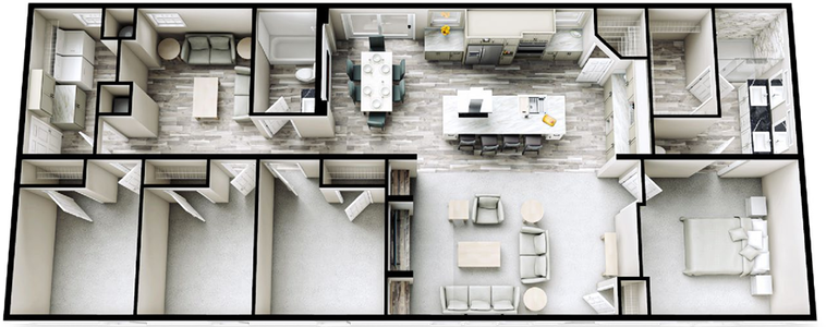 Orchid 64 floor plan home features