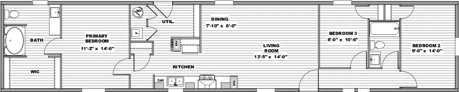 Desire floor plan home features