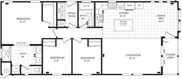 Pinnacle 24563A Floor Plan