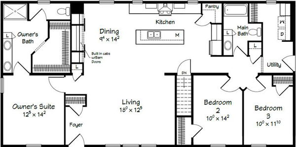 Evolution series coolidge model 3260b floor plan home features