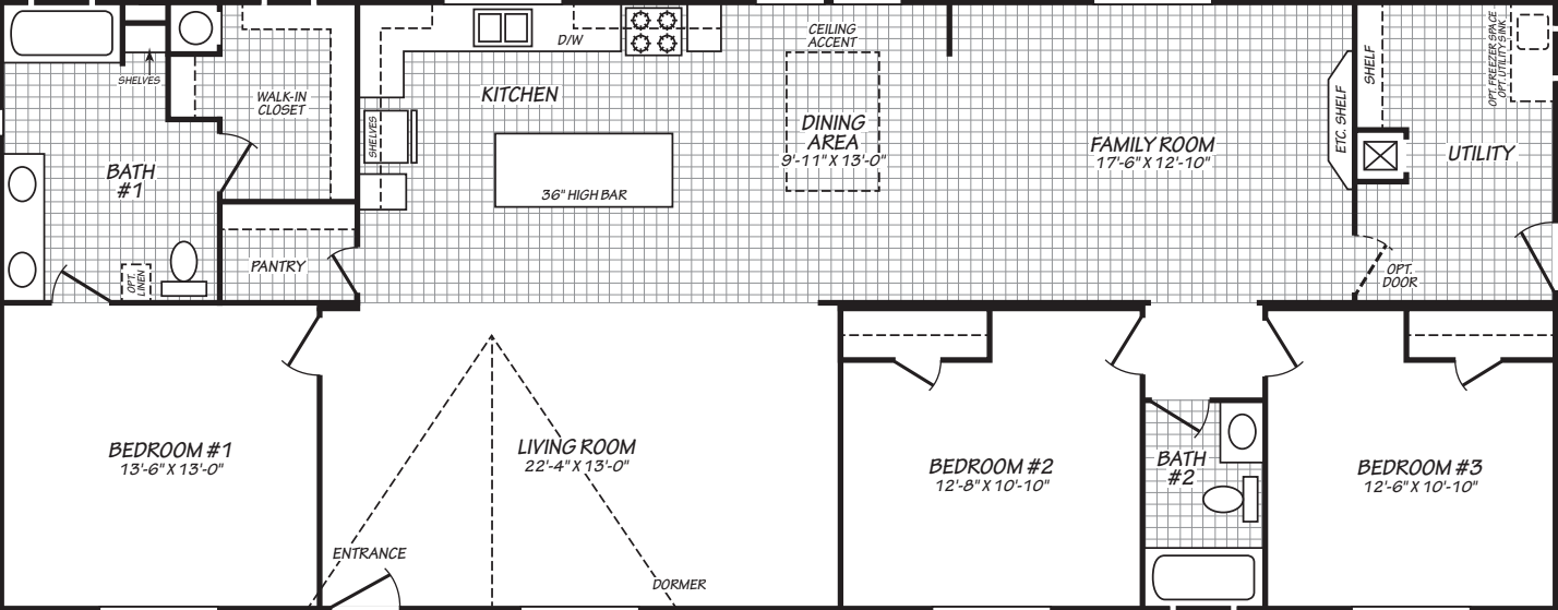 The Bruneau (28683N) Floor Plan