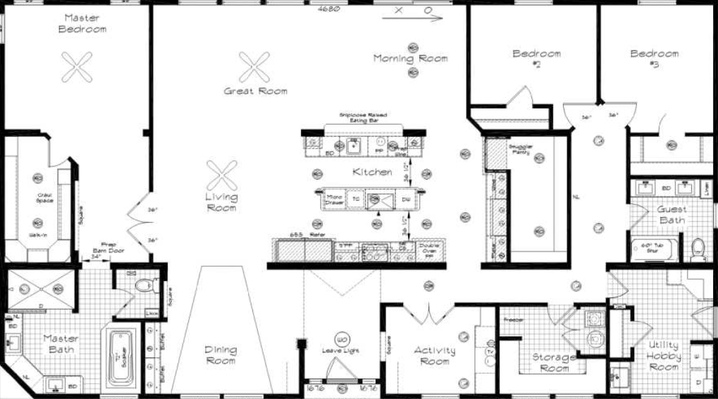 Pinehurst 2510-3 Floor Plan