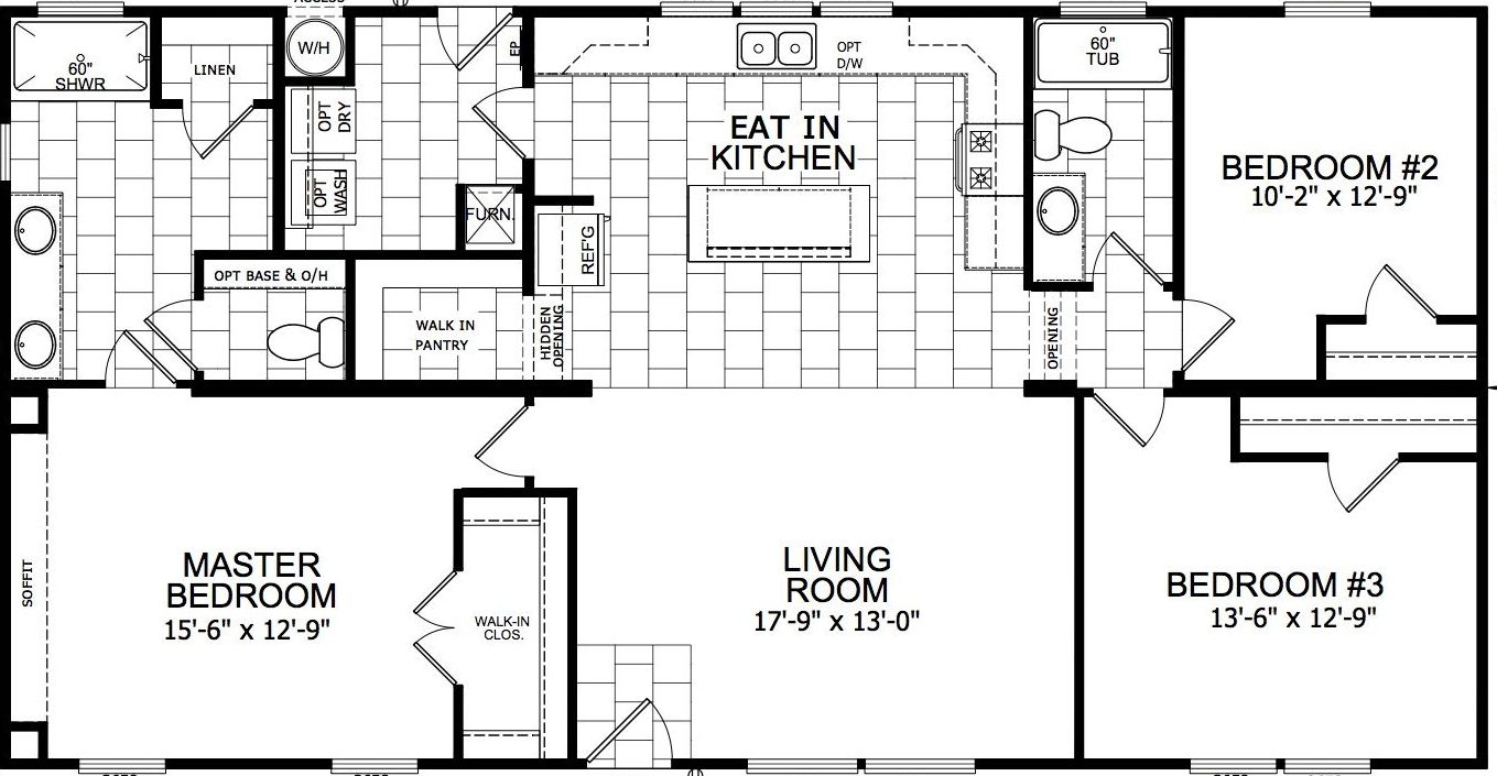 Cactus floor plan home features